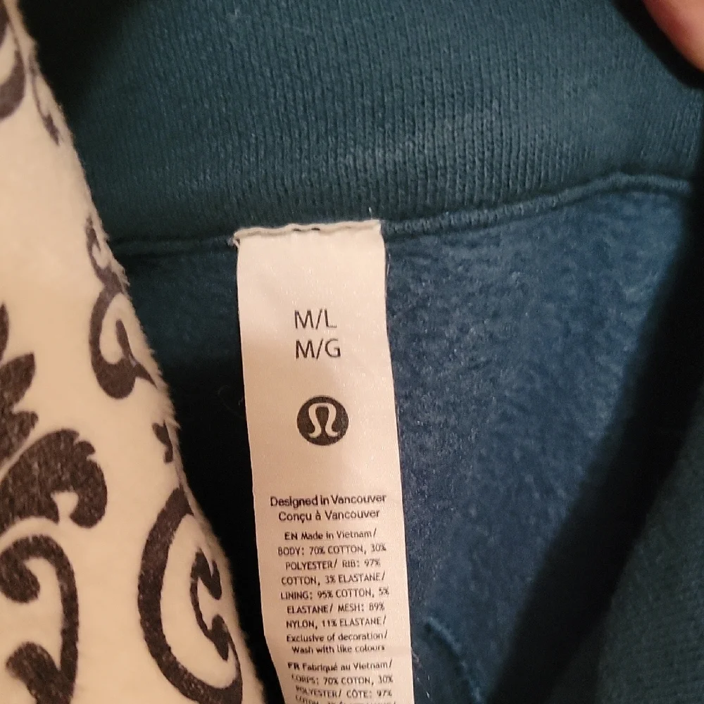 Lululemon Scuba Funnel Neck Long Zip Up - Picture 2 of 5